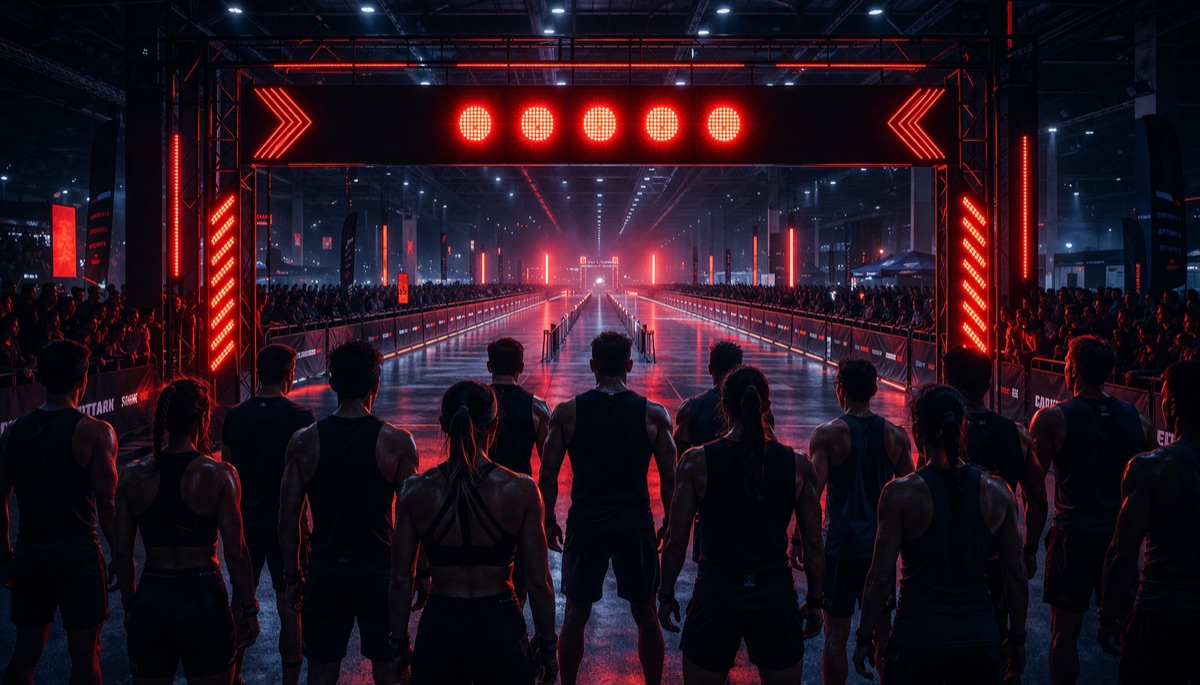 HYROXレースのスタートライン